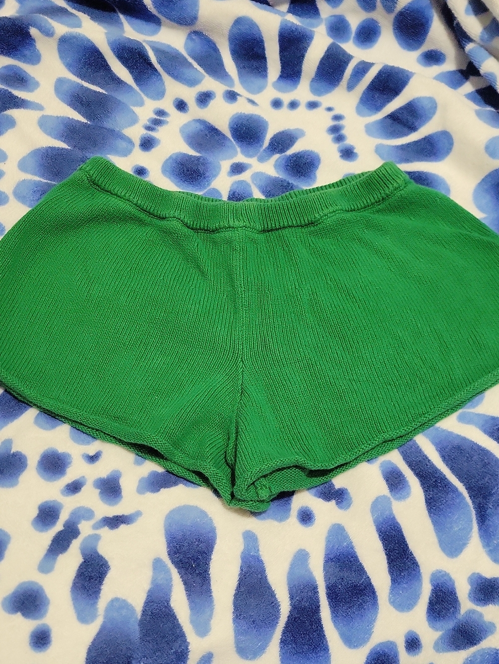 Free People Women's XS Green Knit Shorts